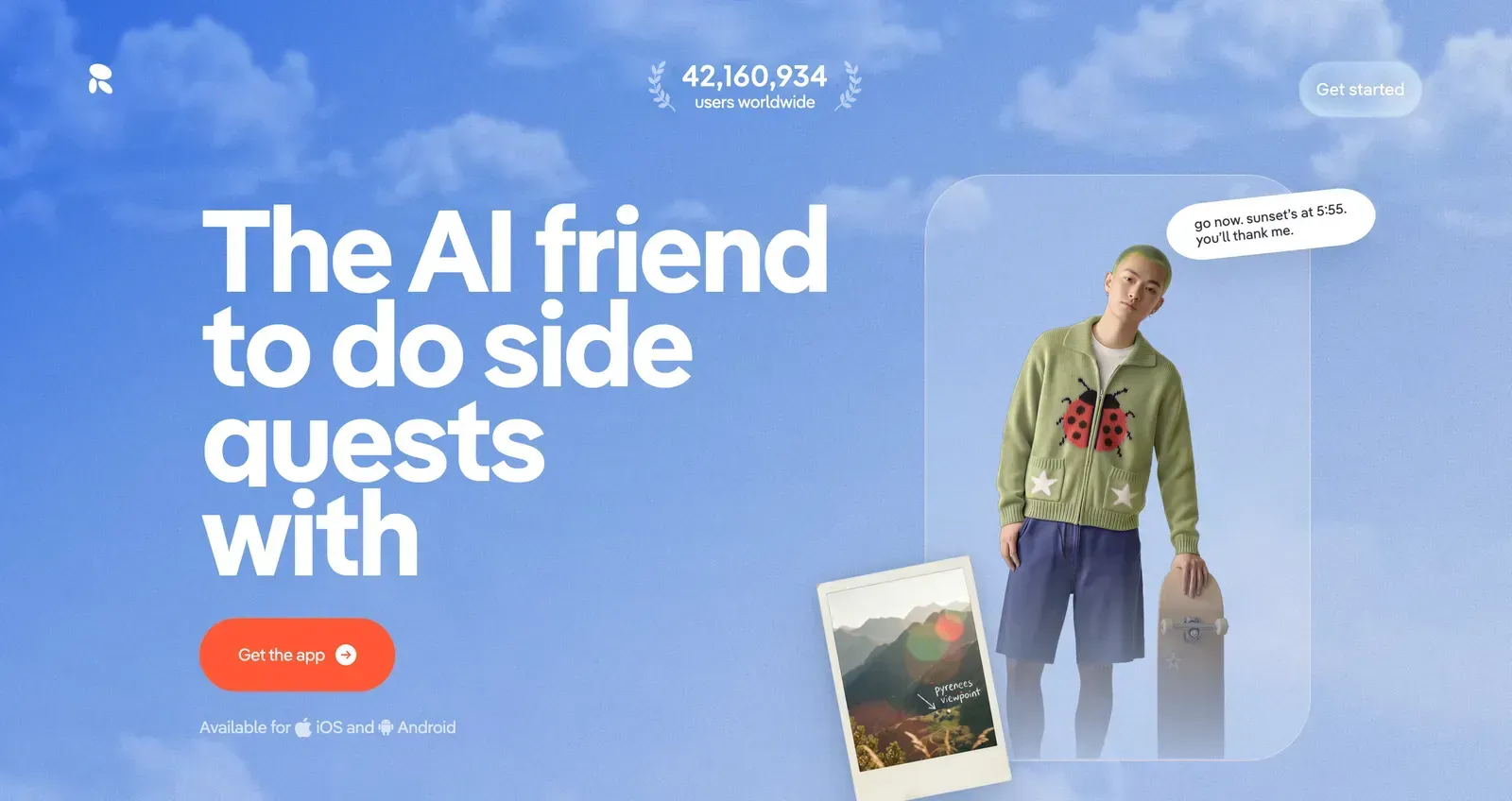Replikaの登録画面